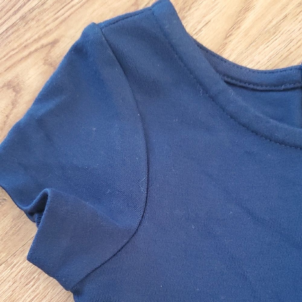 Polo by Ralph Lauren Navy Short-Sleeve Fit-and-Flare Dress - Picture 3 of 14